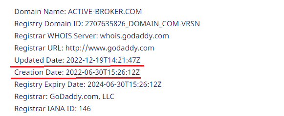 Информация о домене
