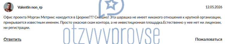 Morgan Metrics - отзыв 2